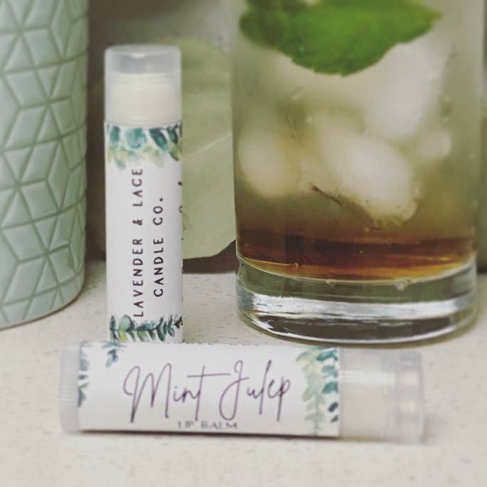 Mint Julep Lip Balm for wholesale by Lavender & Lace Candle Co