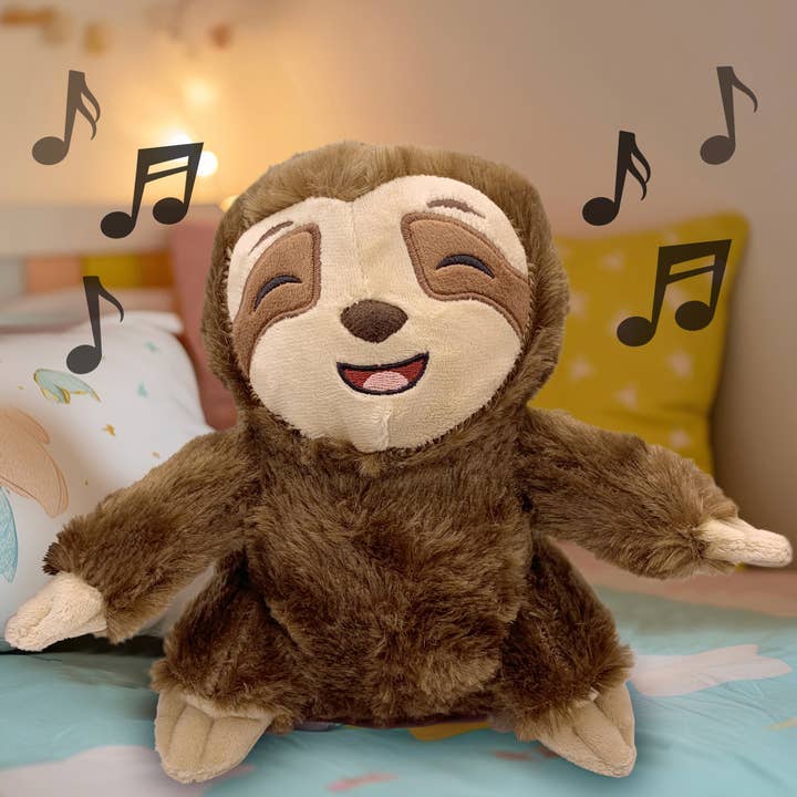 Sense of Calm – wholesale Stuffed/plush toy – Kids & baby – Sense of Calm Cute Musical Sloth Plush Toy 20cm