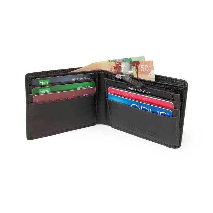 Club Rochelier - Wholesale Wallet - Men's - Men's Slim Wallet With Zippered Pocket12