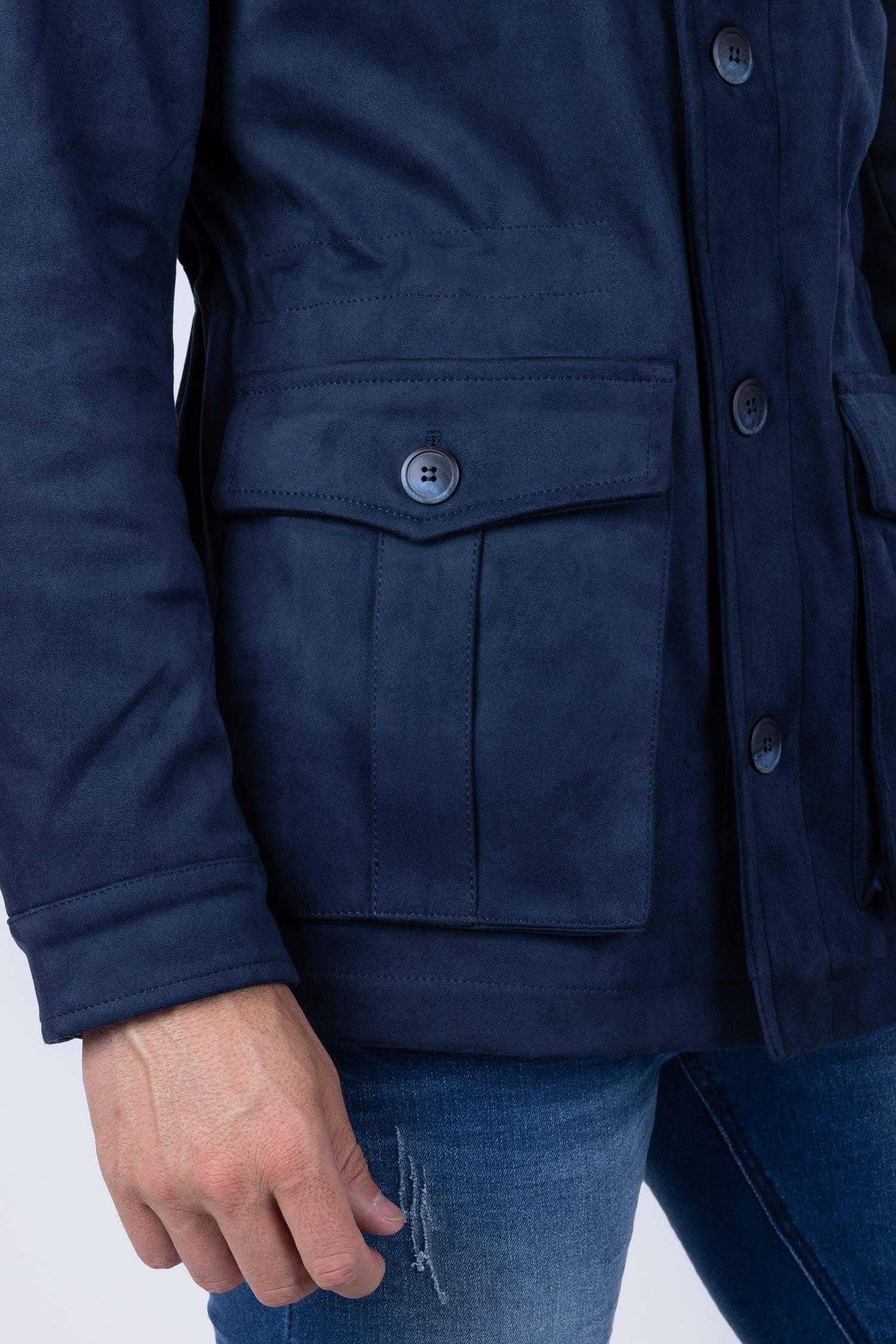 BARABAS - Venta al por mayor Chaqueta - Hombre - Chaqueta bomber de invierno de terciopelo con 4 bolsillos para hombre 4BH8614