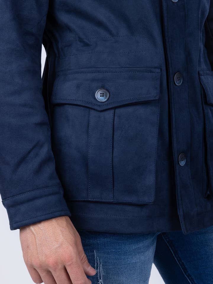 BARABAS - Venta al por mayor Chaqueta - Hombre - Chaqueta bomber de invierno de terciopelo con 4 bolsillos para hombre 4BH8614