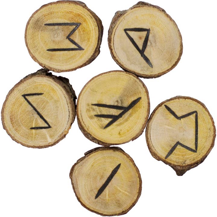 Poplar Wood Rune Set (Each) for wholesale by Kheops International
