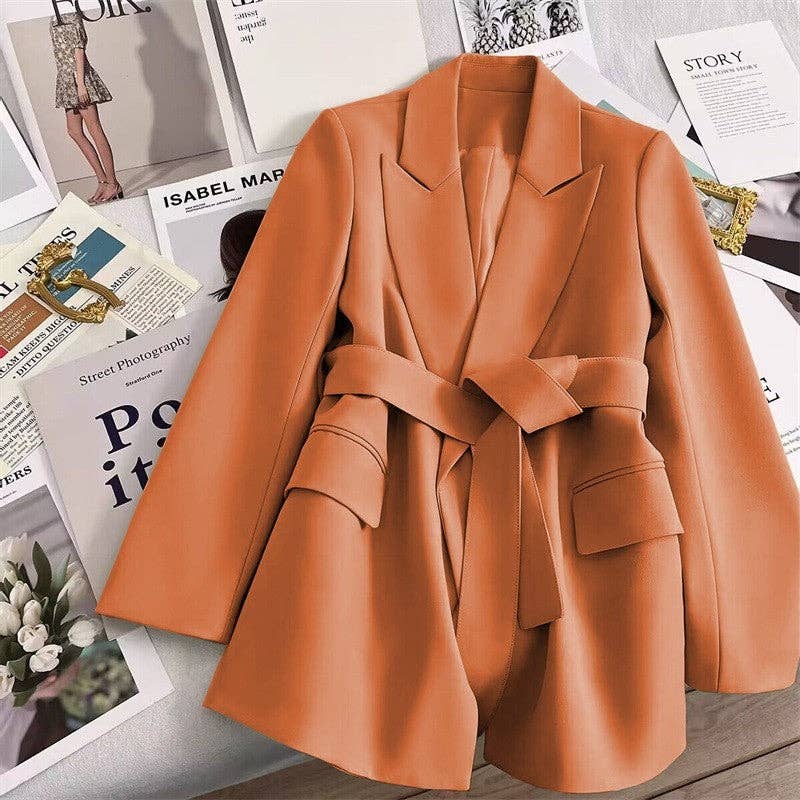 Plush Looks - Wholesale Suit Jacket - Women's - Solid Color Casual And Versatile Suit Jacket5