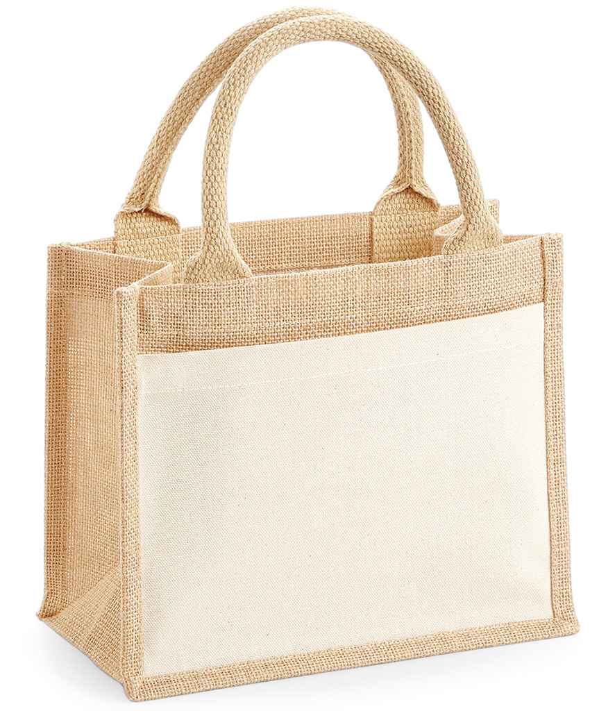 Natural Westford Mill - Pocket Jute Gift Bag for wholesale on Faire1