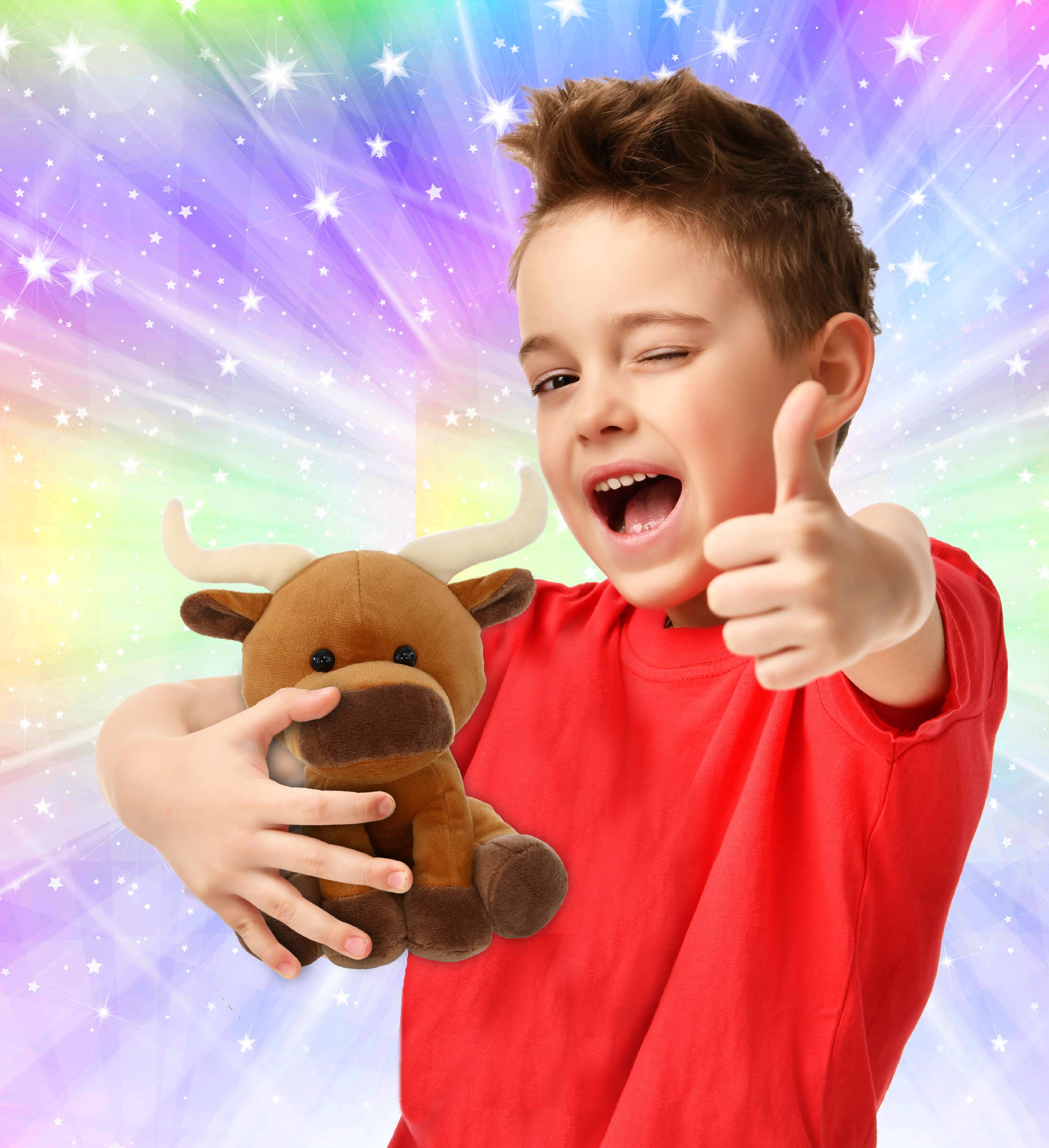 Cota Global - Wholesale Stuffed/Plush Toy - Kids & Baby - Plush - Floppy Longhorn 7"1