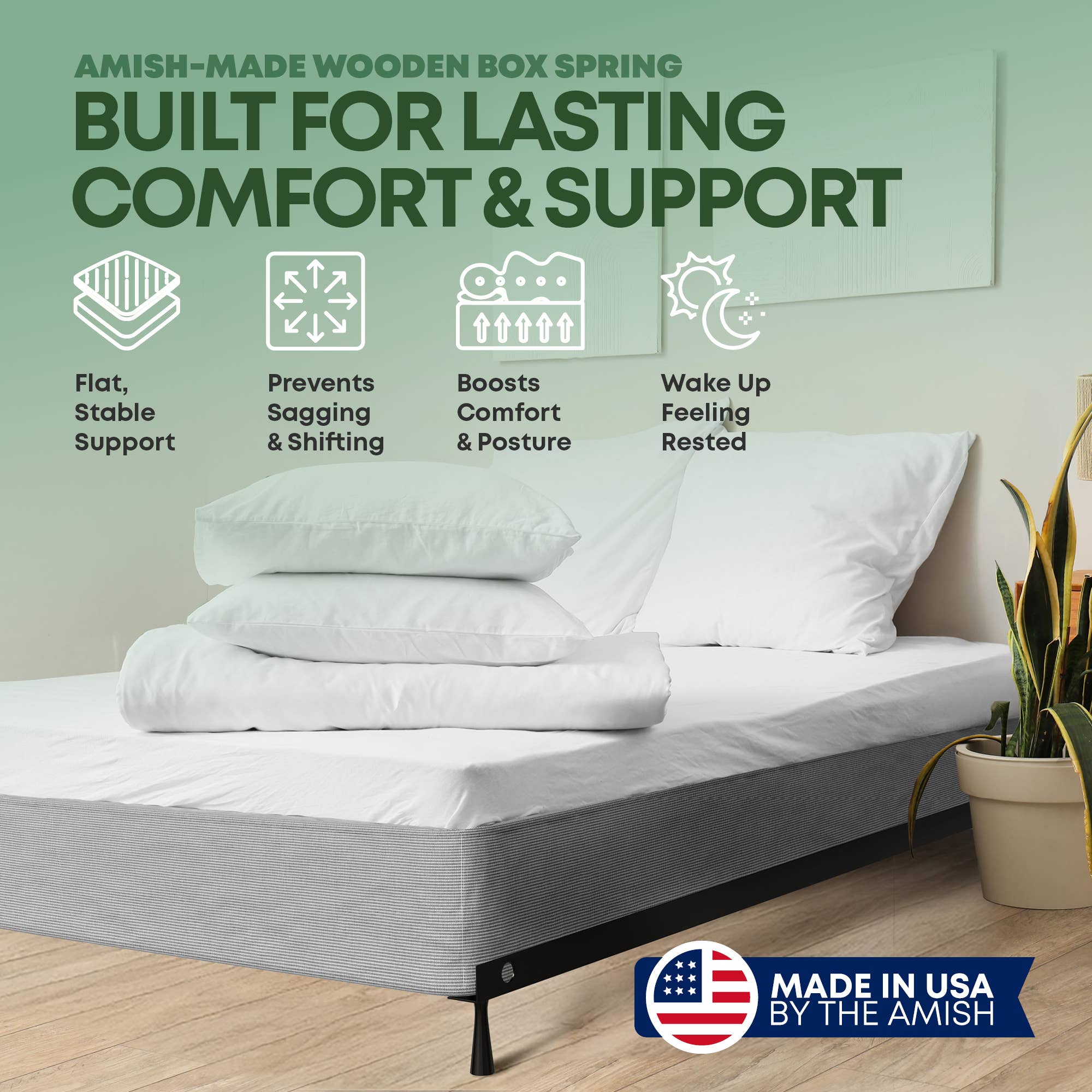 8" Box Spring/Foundation Easy Simple Assembly, Black for wholesale on Faire8