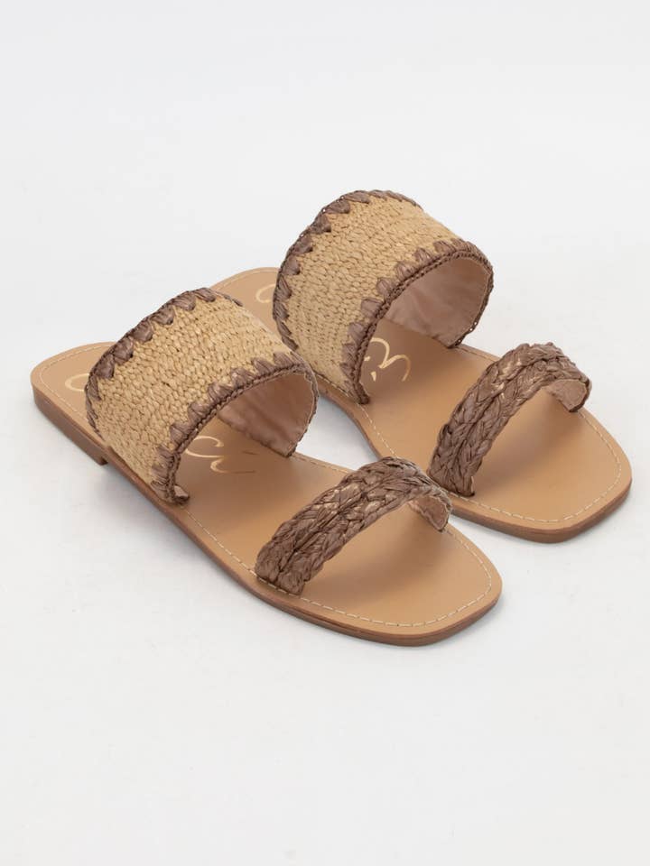 CCOCCI - Wholesale Sandals – Women's - ELLA RAFFIA SLIDE0