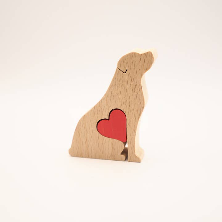 Wood Metamorphosis - Wholesale Decorative figurine - Border Terrier - Minimalistic wooden dog figurine keepsake1