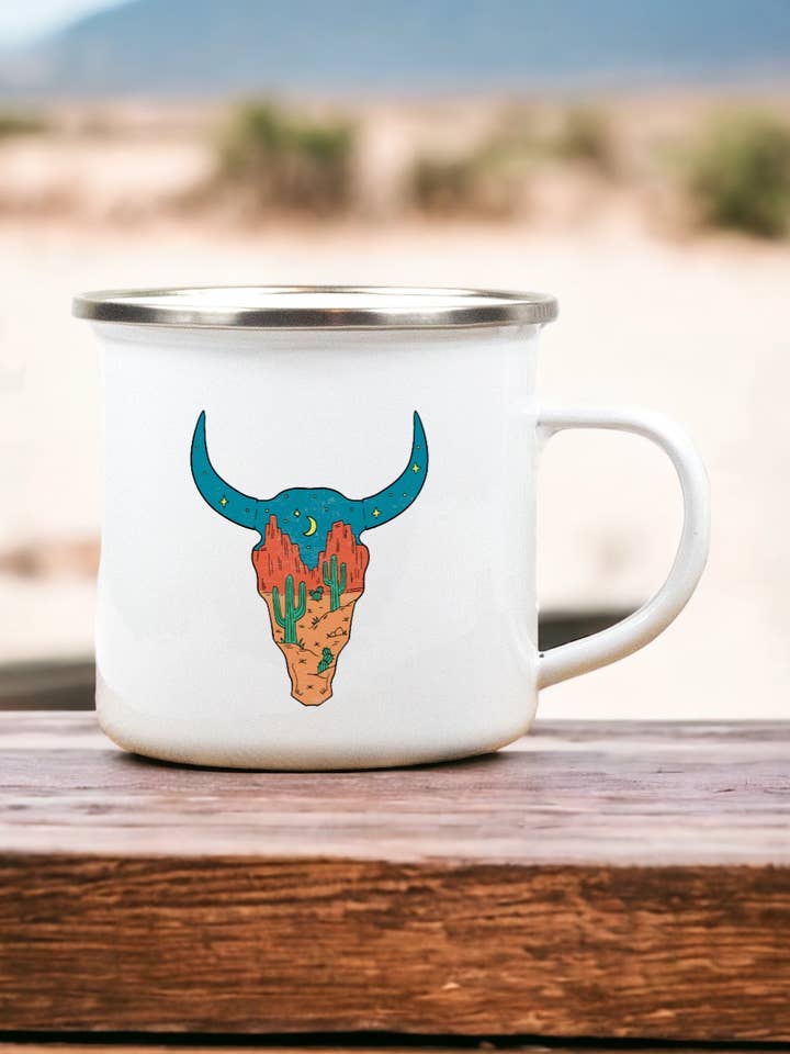 Cattle Skull - Camping Mug for wholesale by Sovende Bjorn