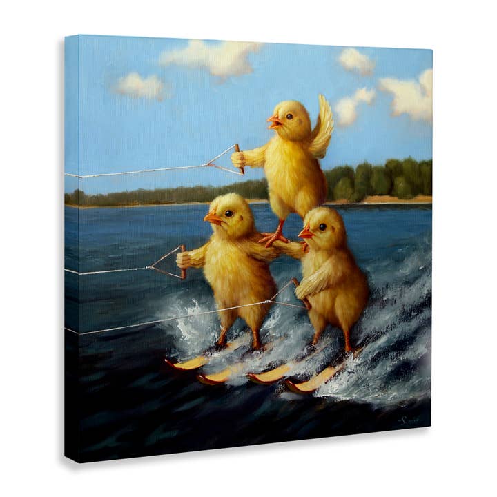Stupell Industries - Wholesale Wall Sign - Water Skiing Chicks - Unframed Wall Art10