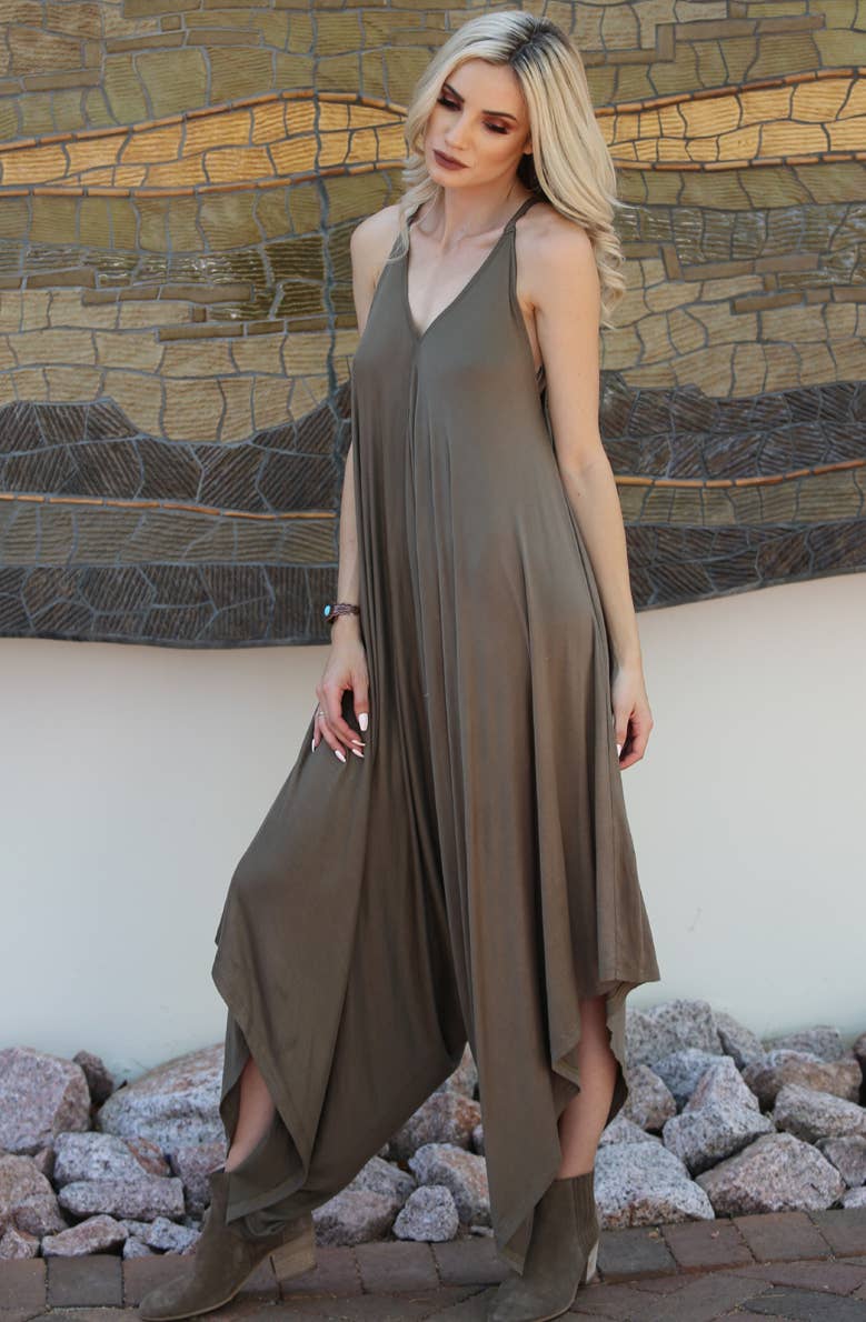 ANGIE – Macacão - Mulher por atacado – Macacão Harem de Tricô X5099-ASIS0