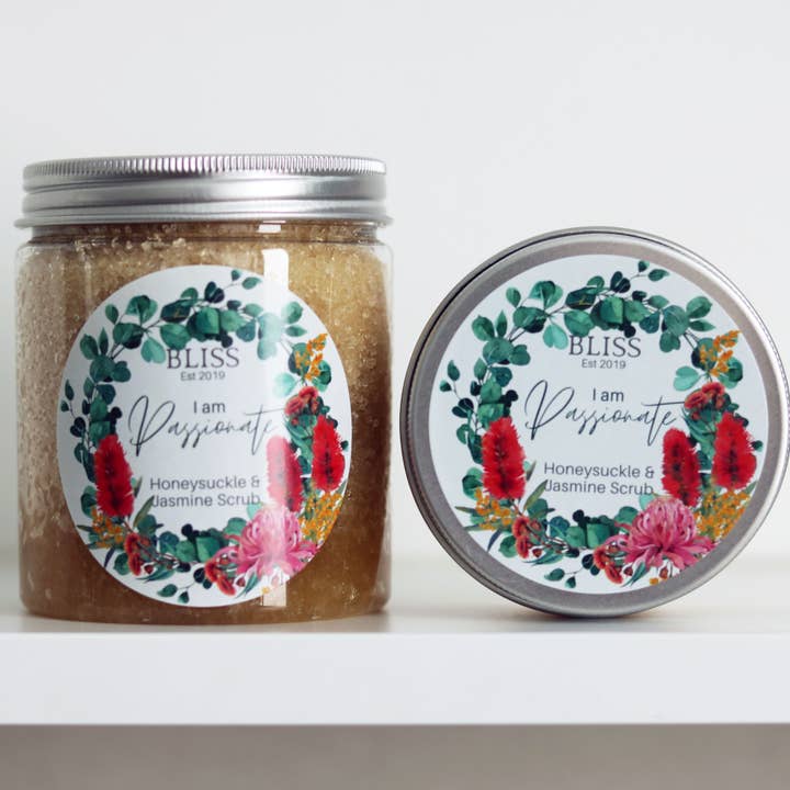 BLISS by Waddell & Co – Esfoliante corporal por atacado – Esfoliante de Açúcar Madressilva e Jasmim - I am Passionate3