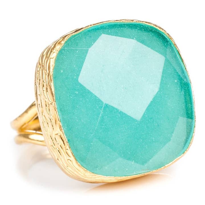 Large Square Cocktail Ring for wholesale by Kipepeo