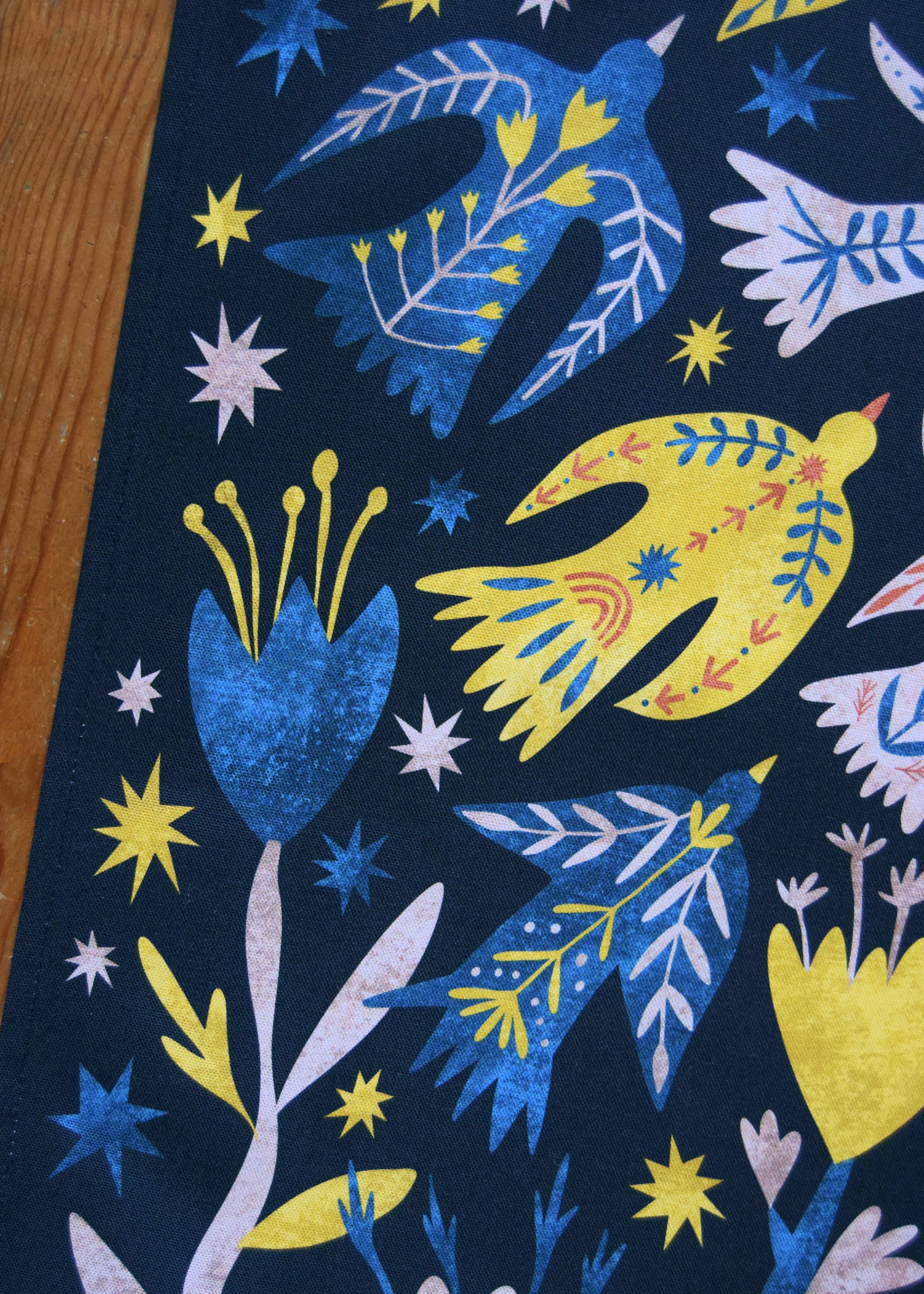 Freya Snow - Vente Torchons - Torchon Folk Birds/Torchon à vaisselle en coton/Torchon de cuisine4