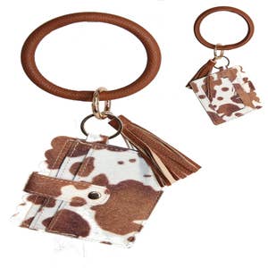 Louis Vuitton cow shape leather keychain