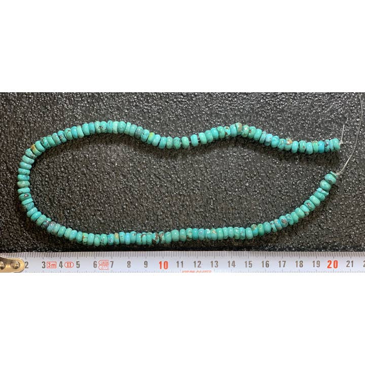 High-quality Natural Turquoise Rondelle 7-8 mm for wholesale by Dmineral