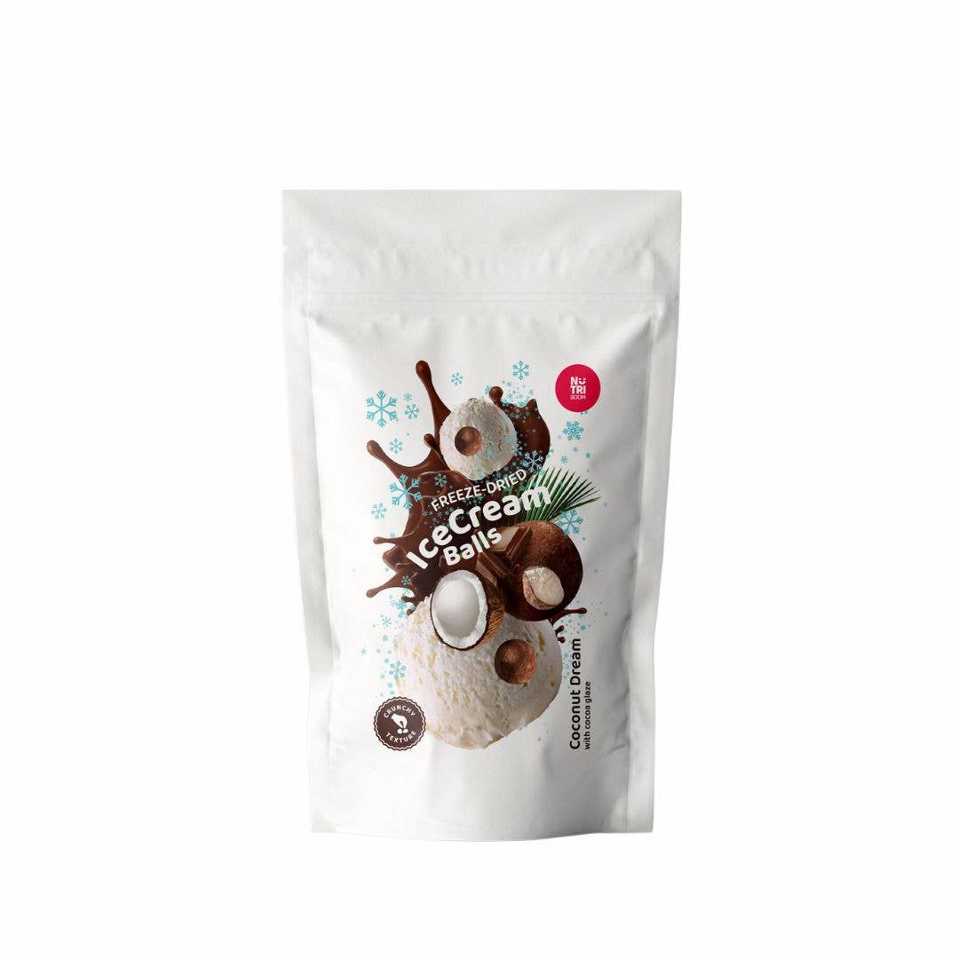 NutriBoom - Vente Glaces/sorbets - Billes de crème glacée lyophilisée Rêve de noix de coco 45g10