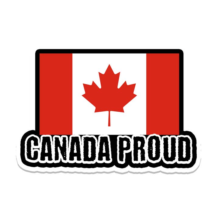 Canada Proud | Politica | Adesivo Impermeabile per Paraurti per la vendita all'ingrosso da parte di SlapPolitics Stickers