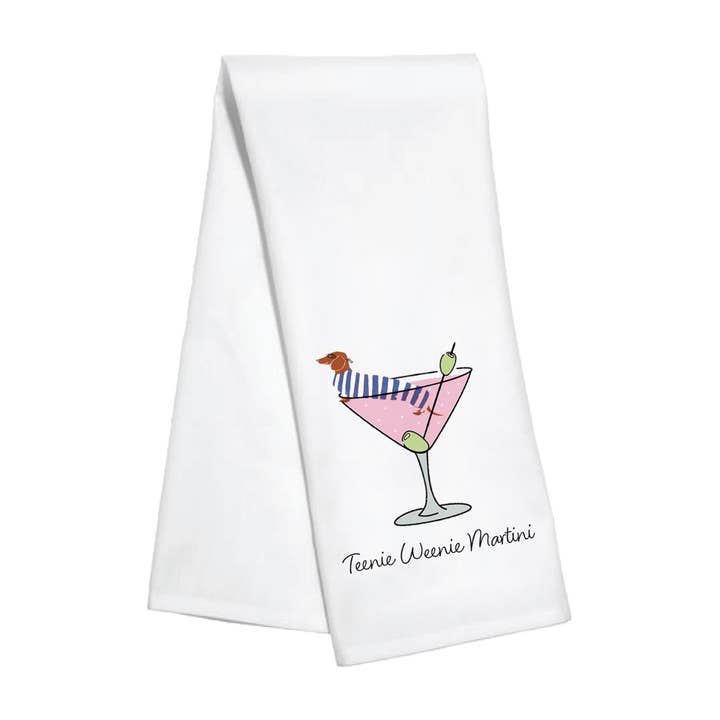 Toss Designs - Wholesale Tea Towel - Kitchen Towel - Teenie Weenie Martini