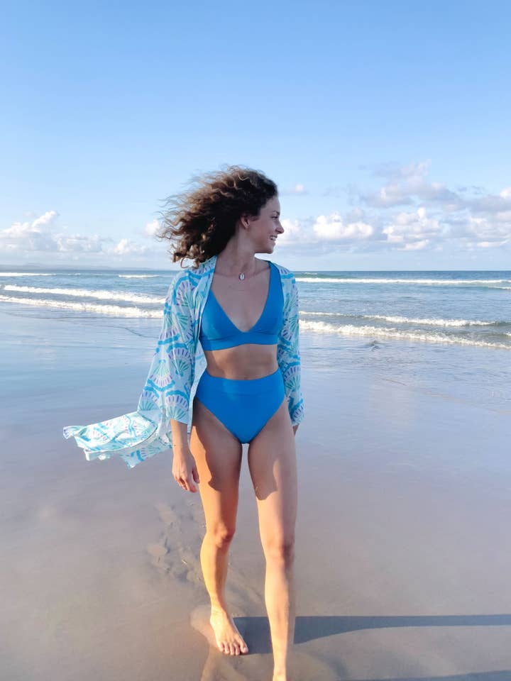 Nakoa The Label - Wholesale Kimono – Women's - Ayla Maxi Kimono - Shell Spell6