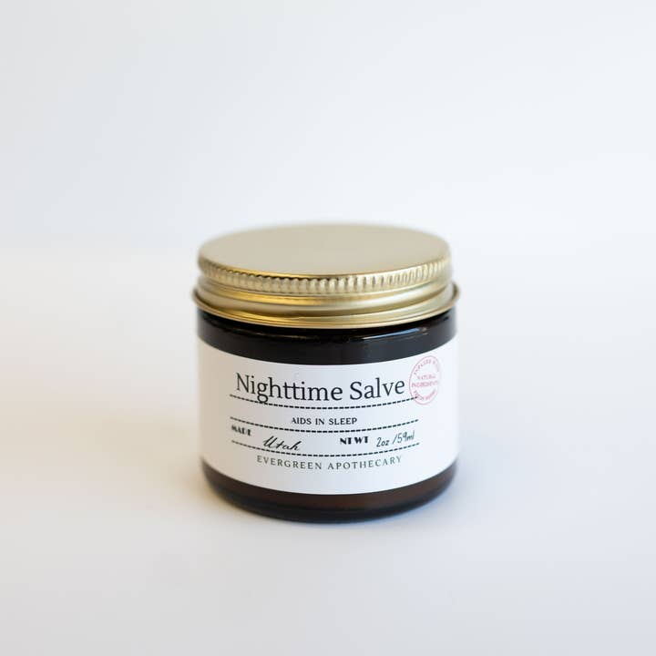 Nighttime Salve, Herbal Infused for wholesale by Evergreen Apothecary