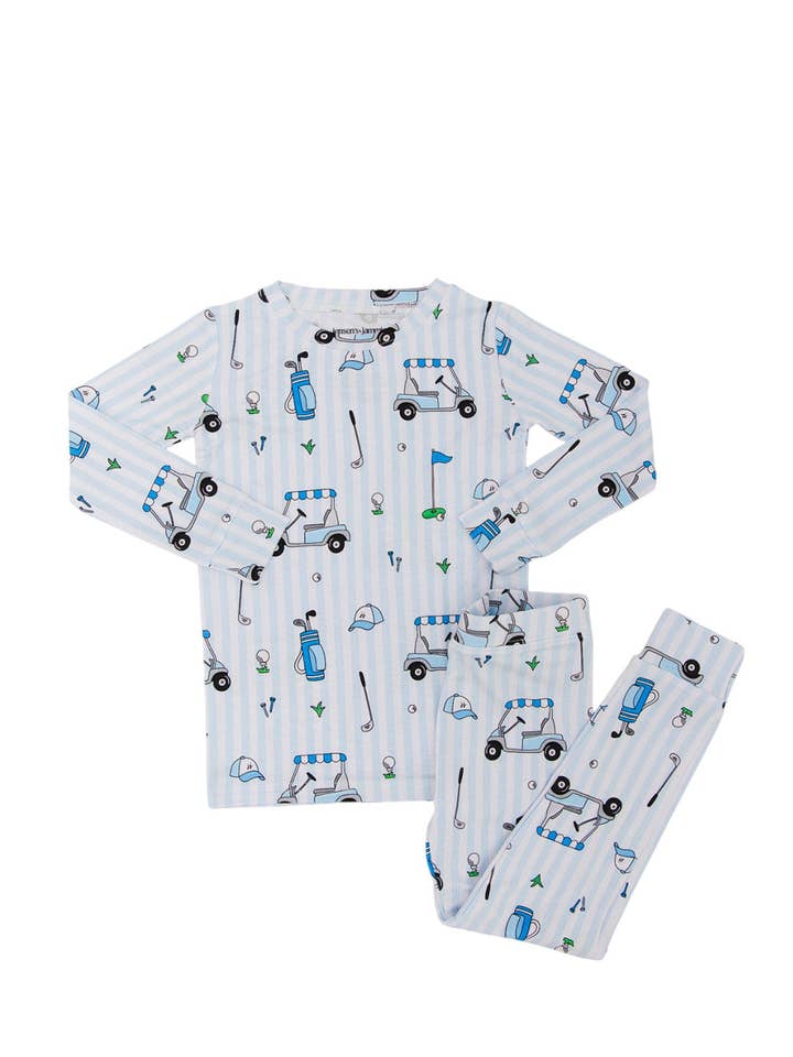 Jensens Jammies - Wholesale Sleepwear Set - Kids - Back Nine: Long Sleeve Set0
