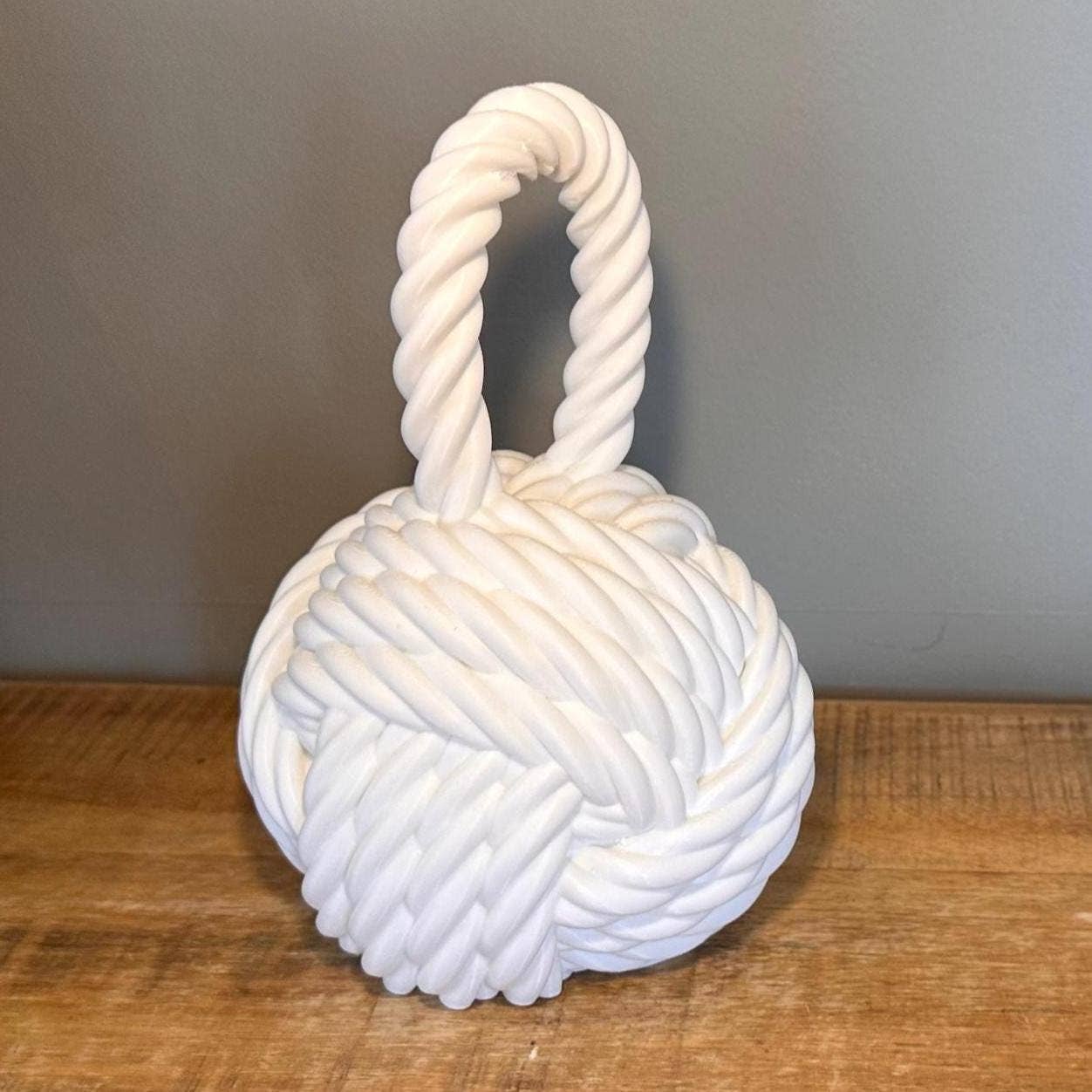 <3 Studio - Wholesale Door Stop - Nautical Knot Door Stopper | Fillable Rope Knot Door Weight5