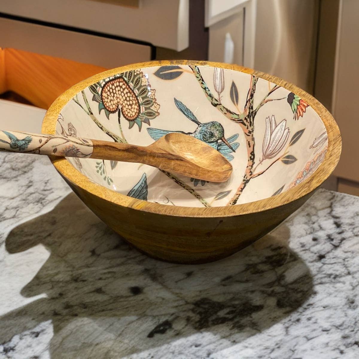 Hartsmede - Wholesale Serve Bowl - Medium Serving Bowl Set With Spoons Stunning Wood Salad Bowl3