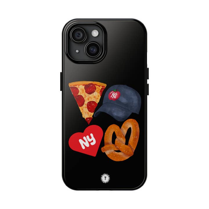 Black NY Fab 4 Phone Case for wholesale by Thursday’s Child Creative Studio