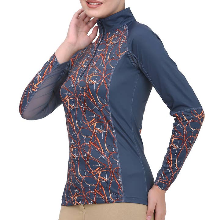 Equine Couture Ladies Snaffle Bridles Sport Shirt for wholesale by JPC Equestrian