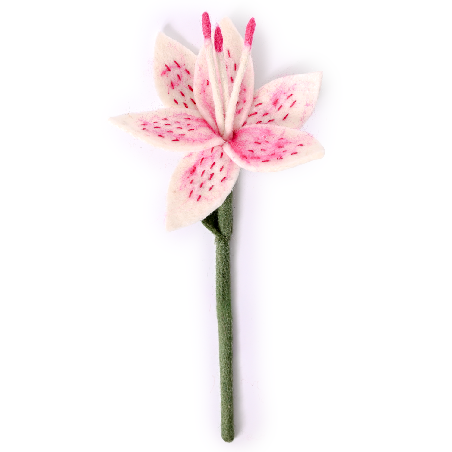 Global Goods Partners - Wholesale Artificial Flowers - Felt Stargazer Lily Flower7