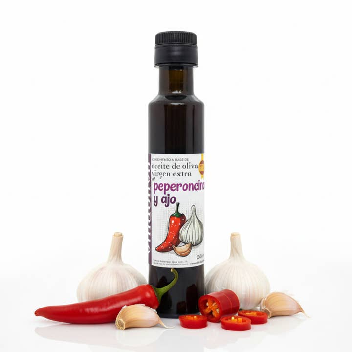 Villaolivo - Agrumato de Oliva de Ajo y Chile 250 ml para venta al por mayor de VillaOlivo