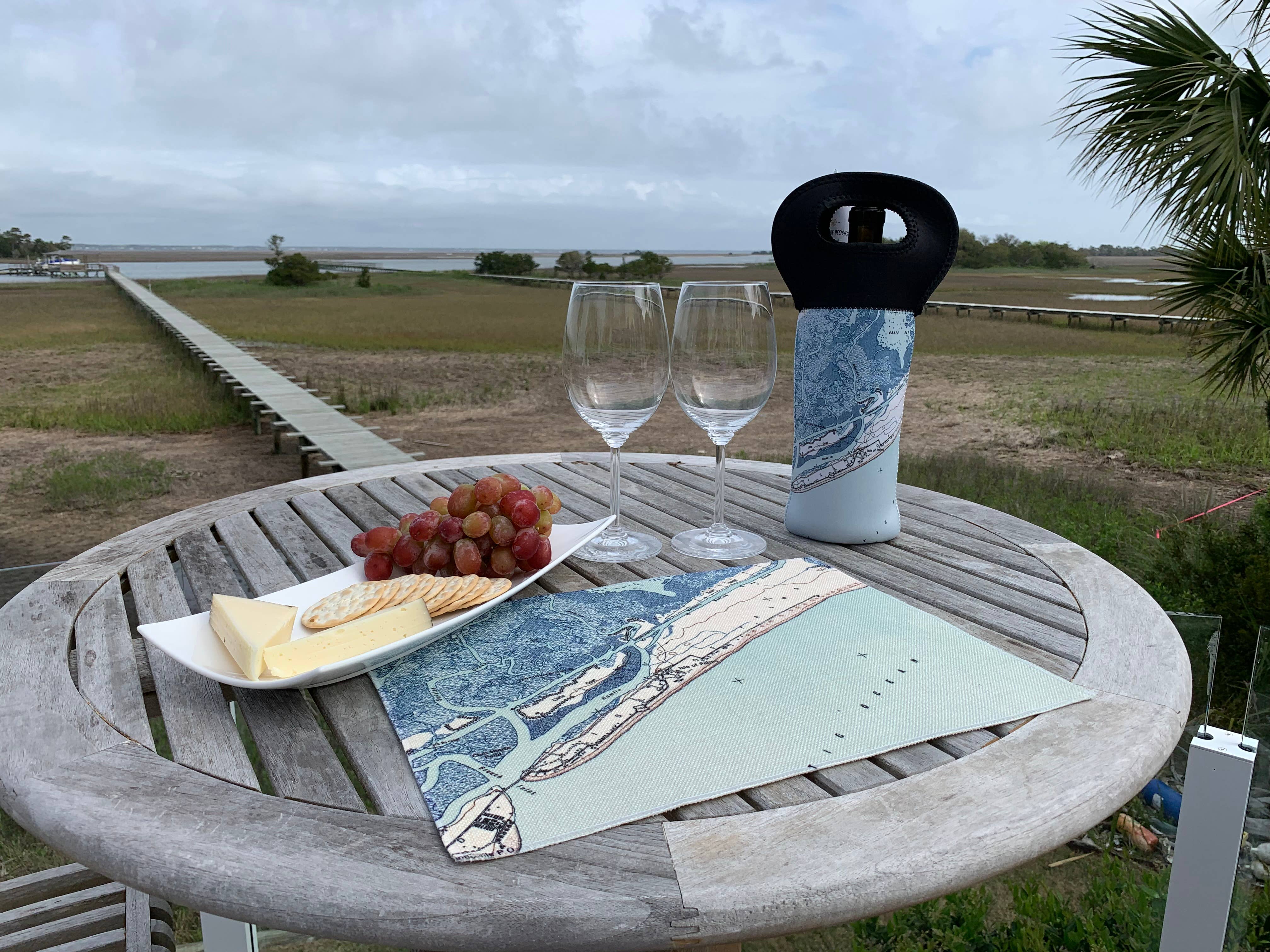 Daisy Mae Designs - Wholesale Placemat - Custom Map Placemat Set Tabletop Linens Set of 4 Personalized2