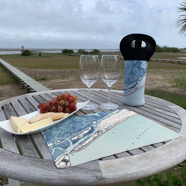 Daisy Mae Designs - Wholesale Placemat - Custom Map Placemat Set Tabletop Linens Set of 4 Personalized2