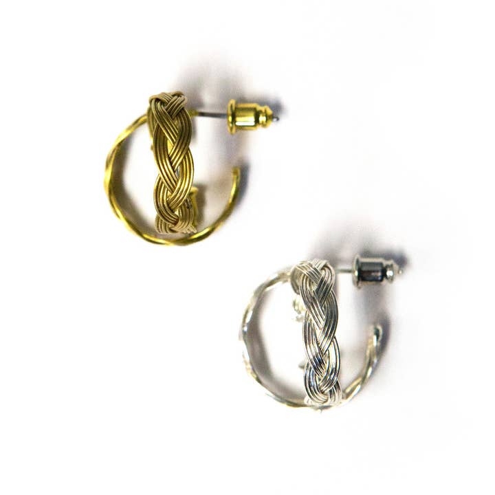 Fair Anita - Wholesale Hoop Earrings - Mod Braided Hoops