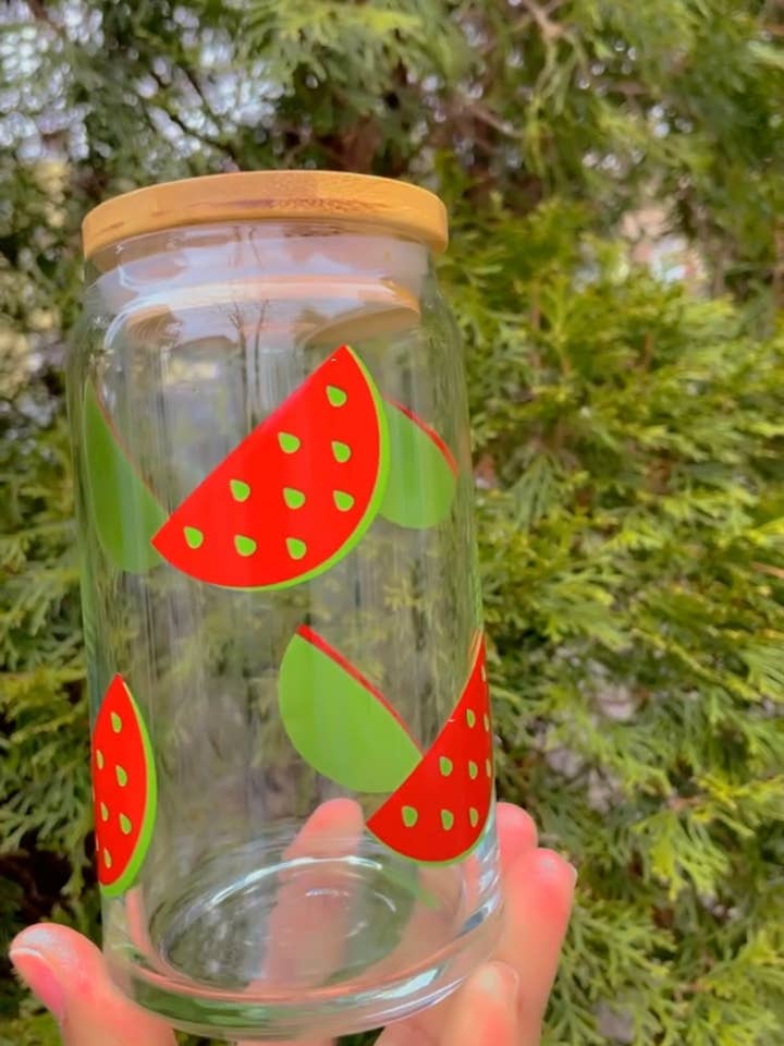 VATTENMELON ÖL KAN GLAS för wholesale av Pink pretty designs