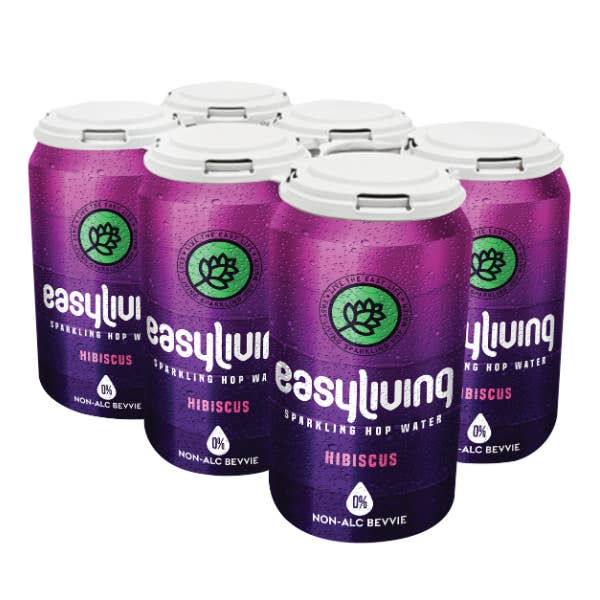 Eau pétillante de houblon Easy Living : Hibiscus pour la vente par Wilding Brands
