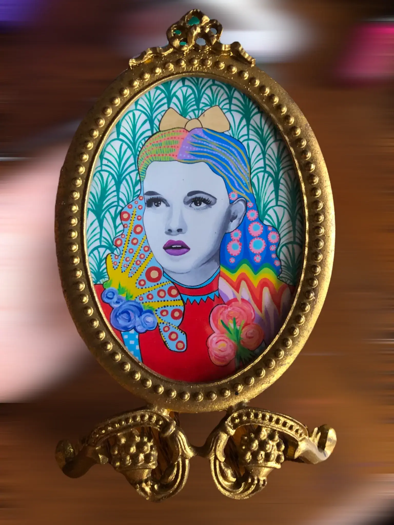 Somethingbadass – wholesale Picture frame – Baroque Oval Frame with Pop Art9