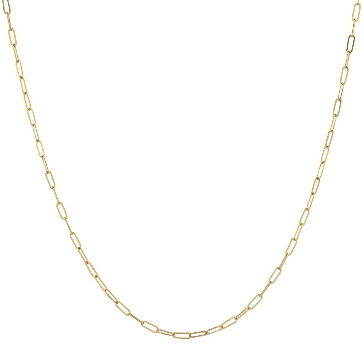 Ofina Jewelry - Wholesale Link & Chain Necklace - Thin Oval Link Chain Necklace0