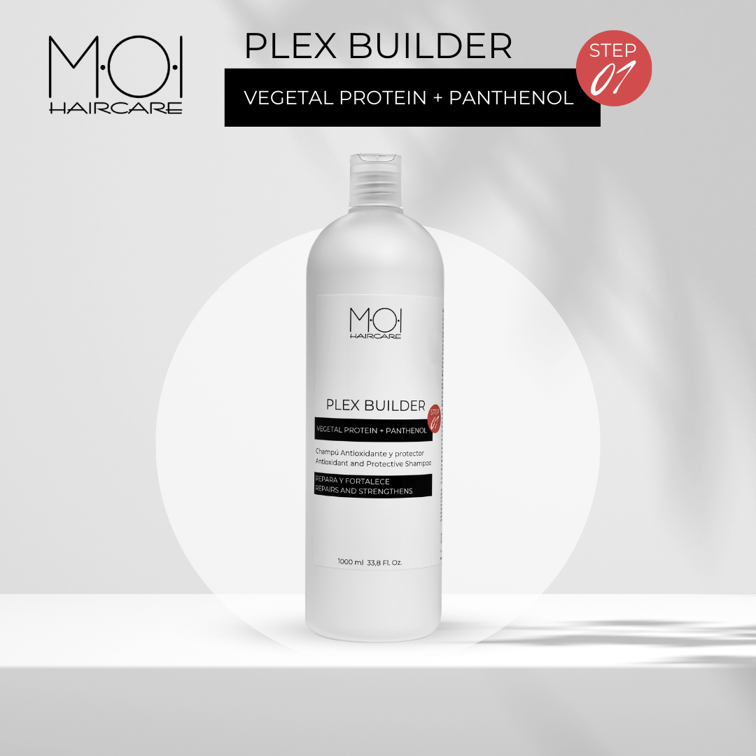 sesioMWorld - M·O·I Professional – wholesale Hårschampo – PLEX BUILDER schampo med växtprotein och pantenol 1L2