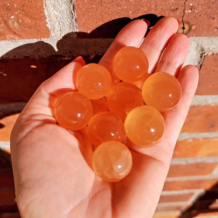 ZARDENIA - Wholesale Spiritual Stone/Crystal - Honey Calcite Spheres5