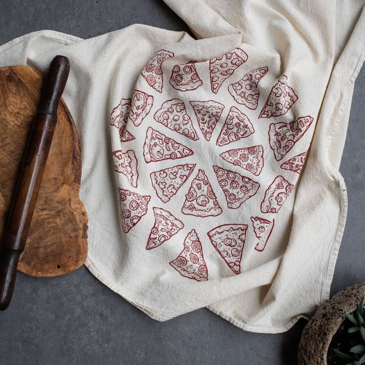 Pizza Kitchen Tea Towel for wholesale by New Duds