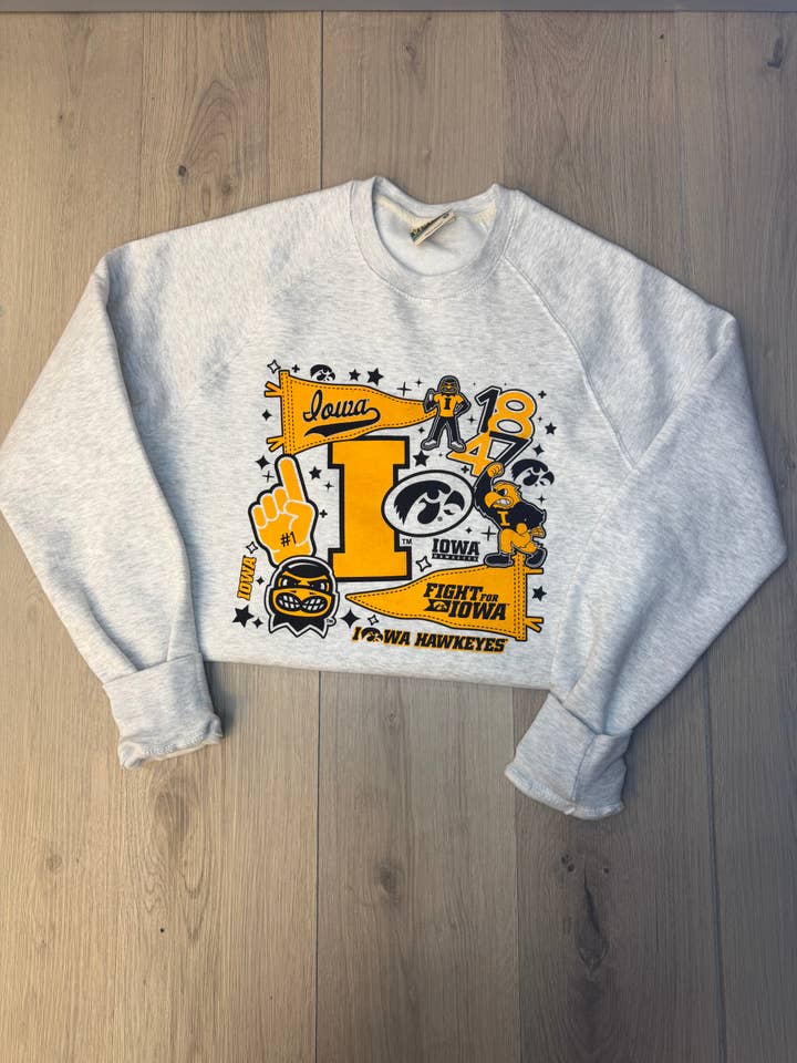 Hawkeye vintage rund hals for engroshandel hos ID Apparel