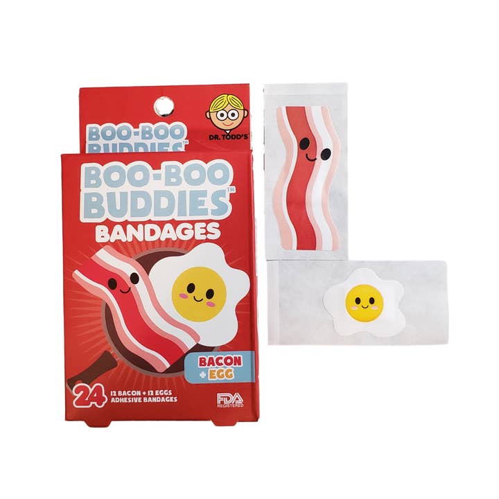 Boo Boo Buddies - Wholesale Bandaids/Bandages - Bacon + Egg Bandages