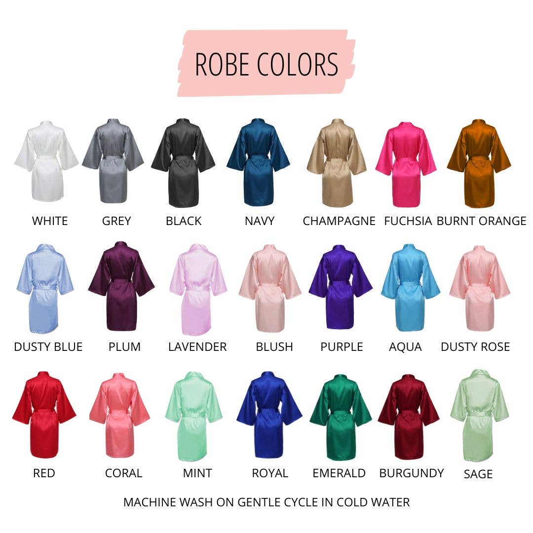 Simply Name It - Wholesale Robe - Women's - Women's Satin Robes - 20 Colors12