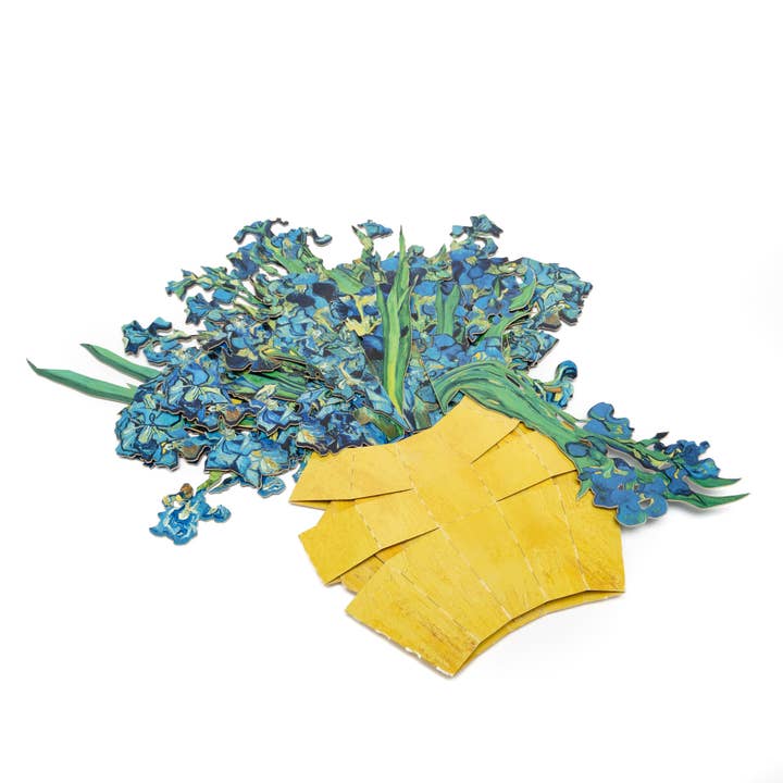 Today is Art Day - Vendita all'ingrosso Fiori finti - Vincent van Gogh - Vaso di Iris - Bouquet di carta