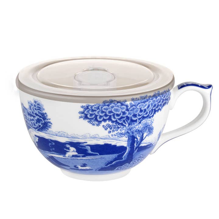 Portmeirion, Spode, Pimpernel, Nacthmann, Wrendale Designs - Wholesale Coffee Mug - Spode Blue Italian Jumbo Cup with Lid