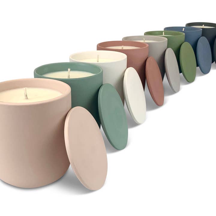 Heaven Scent Incense Ltd - Wholesale Jar/Filled Candle - Ceramic Range - Ceramic Candle With Lid