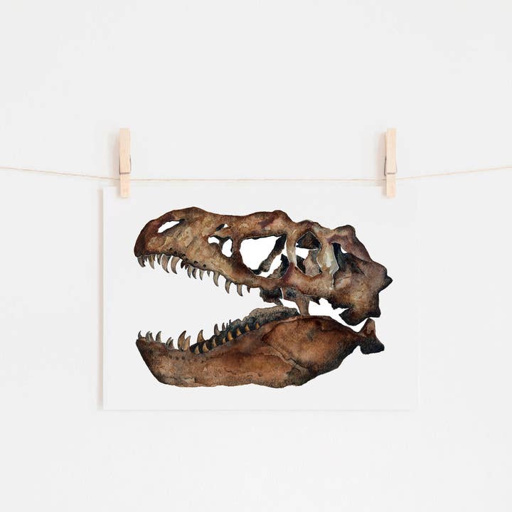 Dinosaurier-Wandkunstdruck, T-Rex für den Großhandel von Candace Fincher