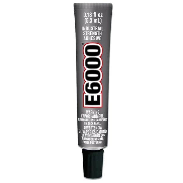 ChandelierParts - Wholesale Craft Supplies - E6000 Clear Industrial Adhesive (.18 fl oz tube)0